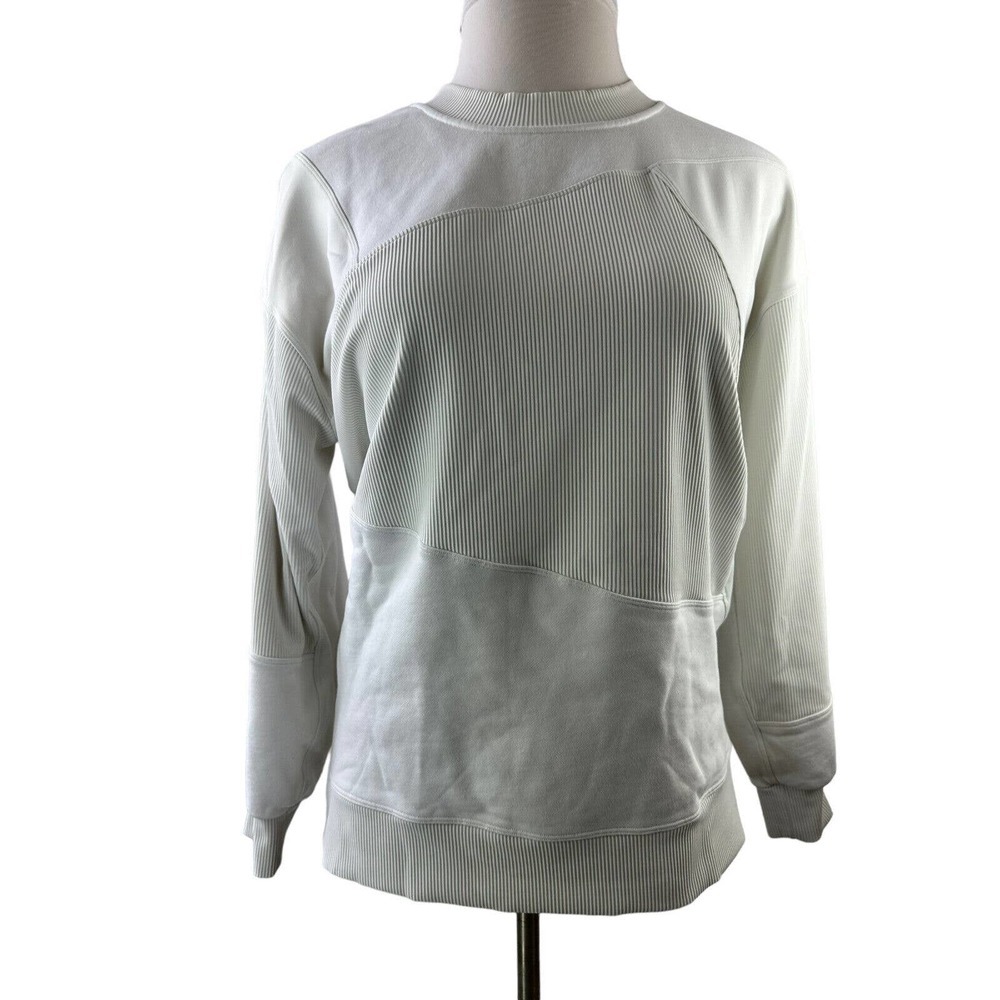 Lululemon Perfectly Oversized Crew Patch Sweatshirt Off White Limited Edition 8 - Picture 3 of 11